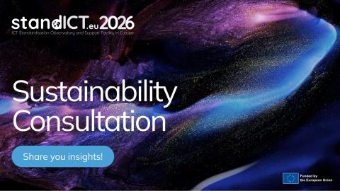 StandICT.eu 2026 Sustainability Consultation banner